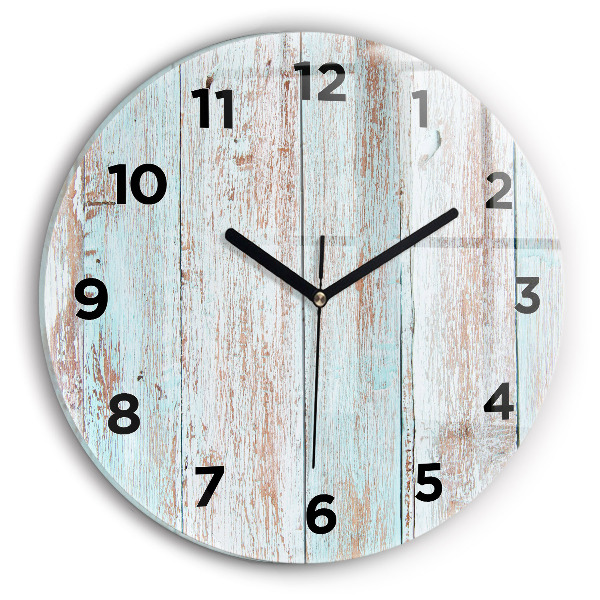 Orologio rotondo Legno pastello