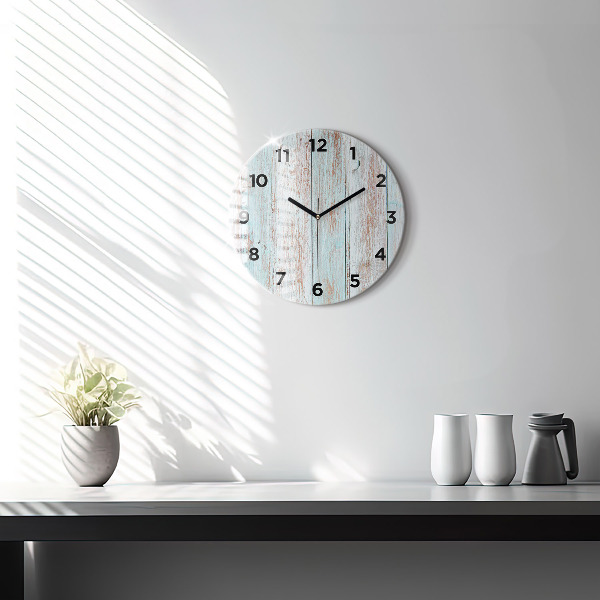 Orologio rotondo Legno pastello