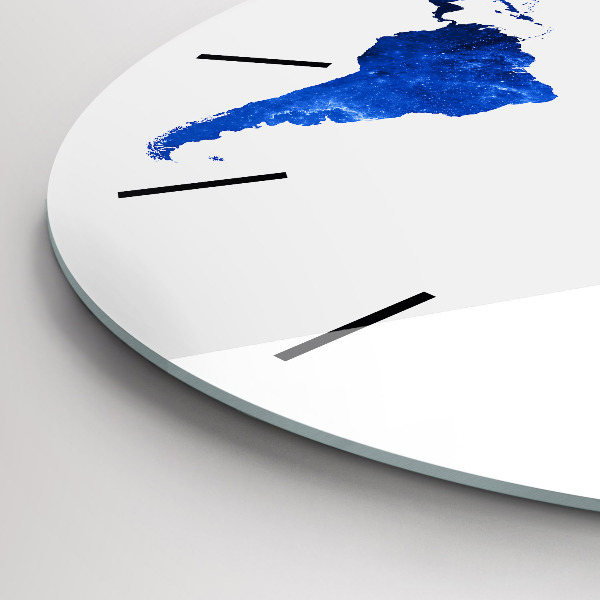 Orologio rotondo Mappa del mondo spaziale