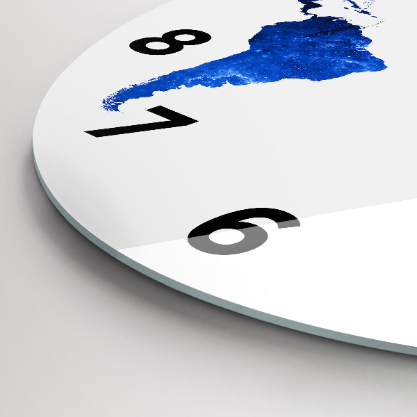 Orologio rotondo Mappa del mondo spaziale