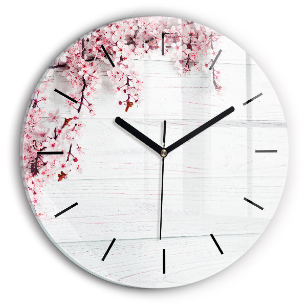 Orologio rotondo Fiori primaverili