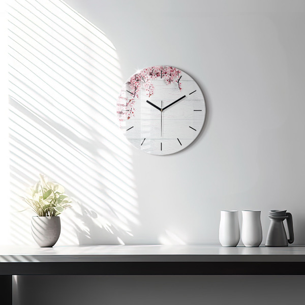 Orologio rotondo Fiori primaverili