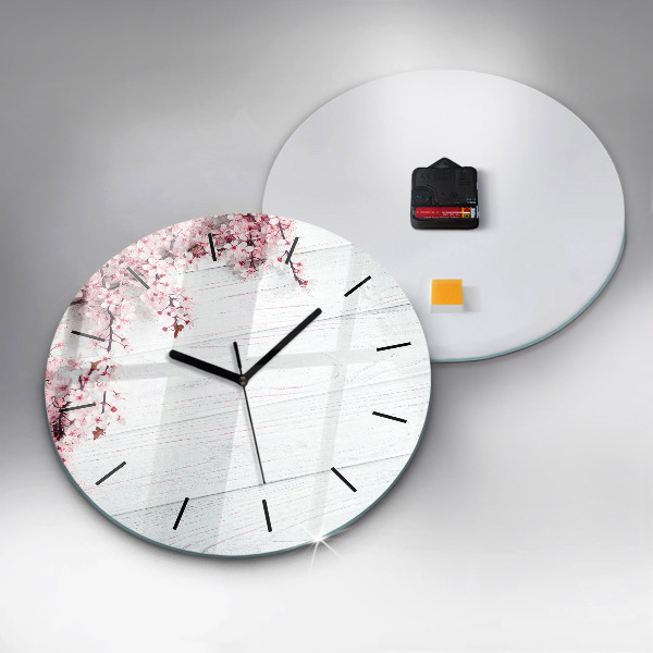 Orologio rotondo Fiori primaverili