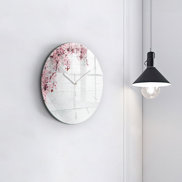 Orologio rotondo Fiori primaverili