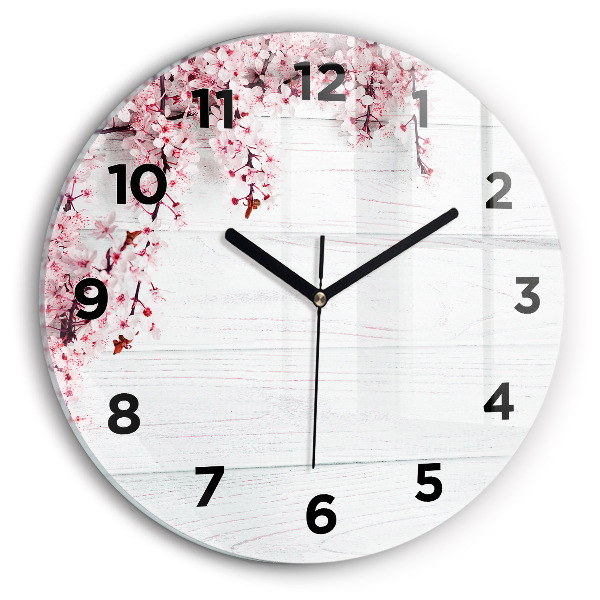 Orologio rotondo Fiori primaverili