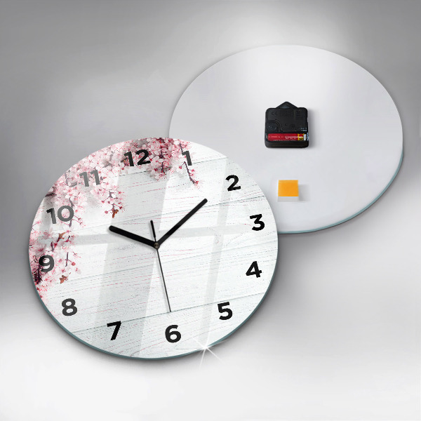 Orologio rotondo Fiori primaverili