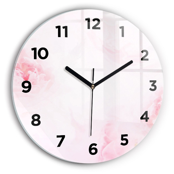 Orologio rotondo Fiori che sbocciano