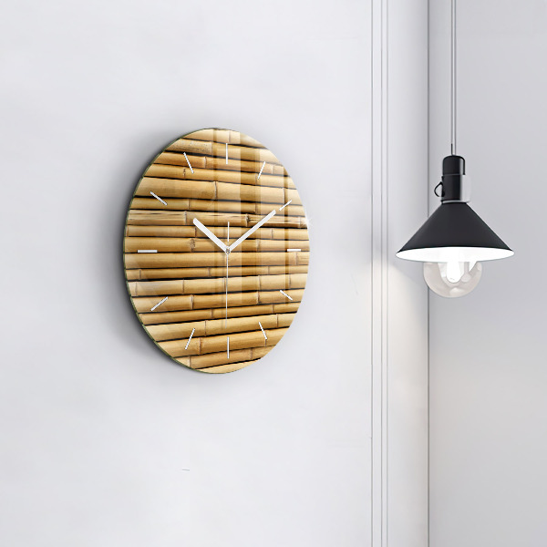 Orologio rotondo Bastoncini di bambù