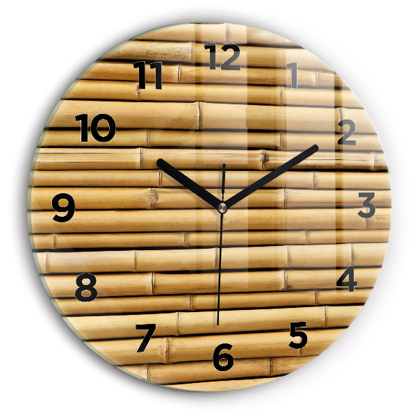 Orologio rotondo Bastoncini di bambù