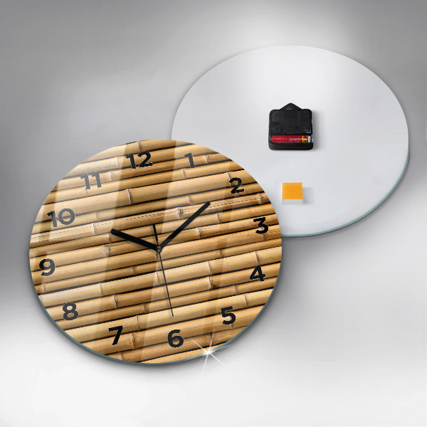 Orologio rotondo Bastoncini di bambù