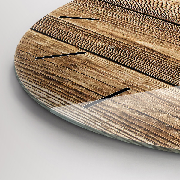 Orologio rotondo Tavole di legno