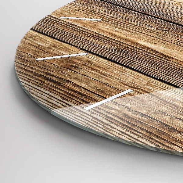 Orologio rotondo Tavole di legno