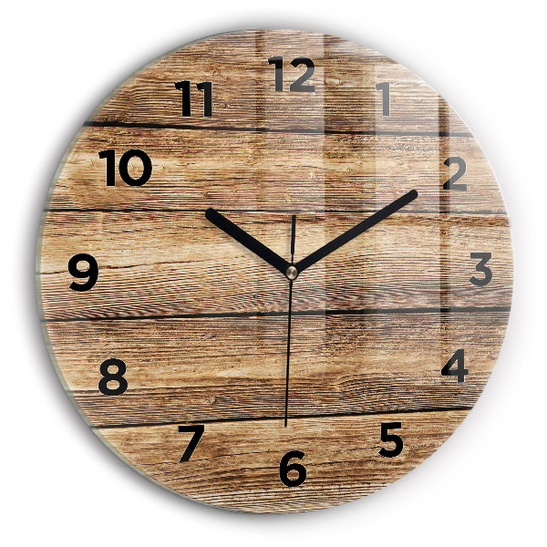 Orologio rotondo Tavole di legno