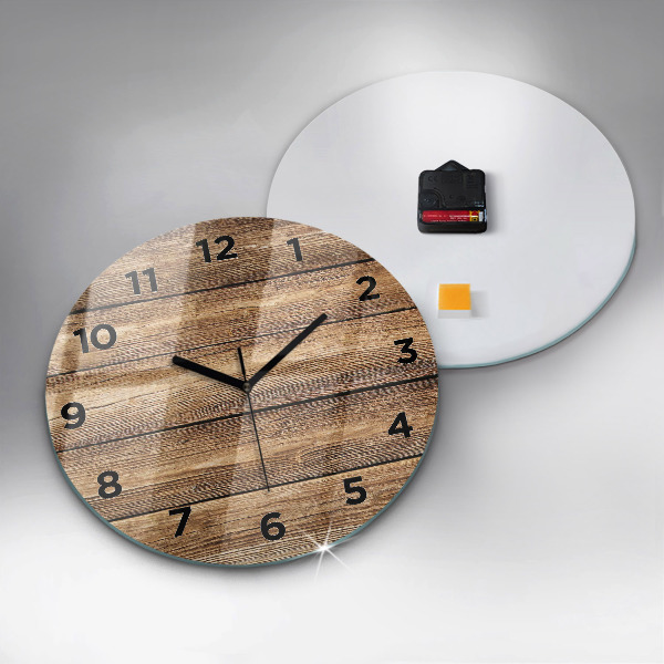Orologio rotondo Tavole di legno