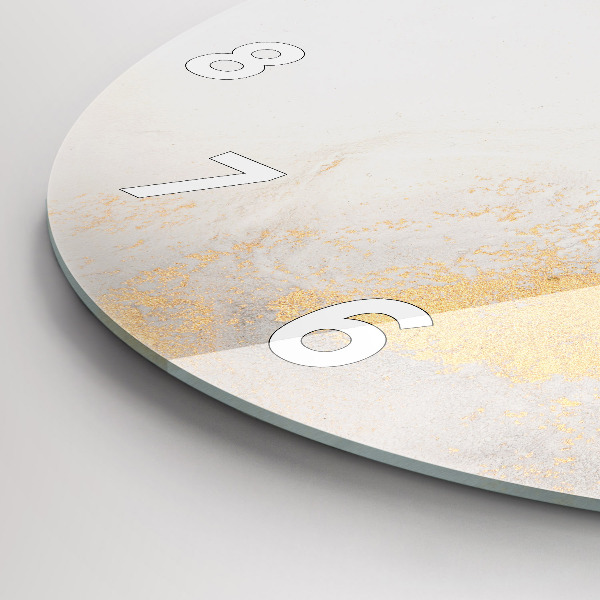 Orologio rotondo in vetro Marmo artistico