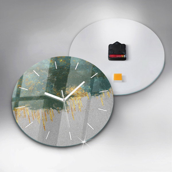 Orologio rotondo in vetro Motivo decorativo