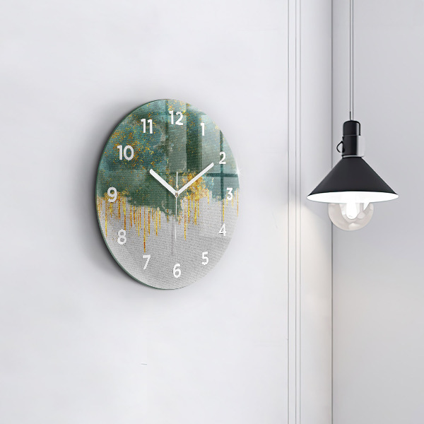 Orologio rotondo in vetro Motivo decorativo