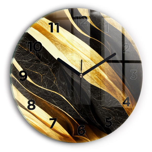Orologio rotondo in vetro Astrazione elegante