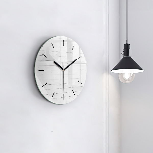 Orologio rotondo Modello pannelli in legno