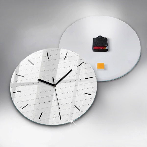 Orologio rotondo Modello pannelli in legno