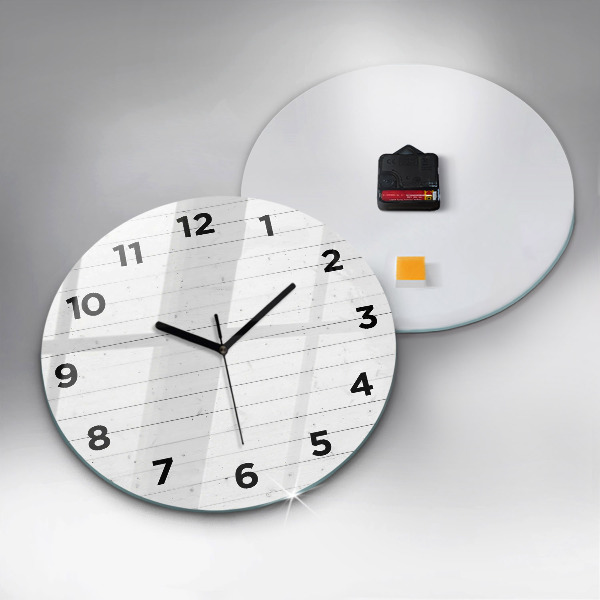 Orologio rotondo Modello pannelli in legno
