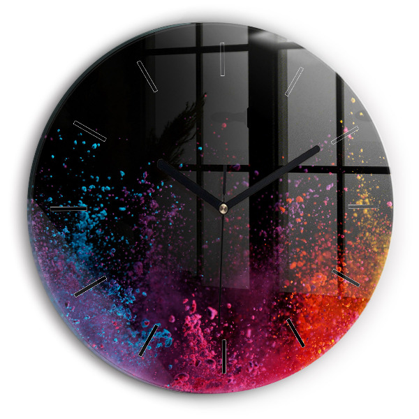 Orologio rotondo Esplosione di colori