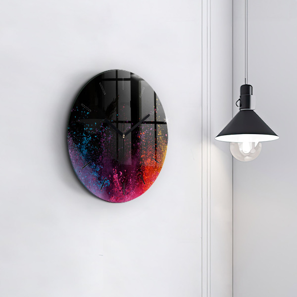 Orologio rotondo Esplosione di colori