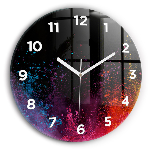 Orologio rotondo Esplosione di colori