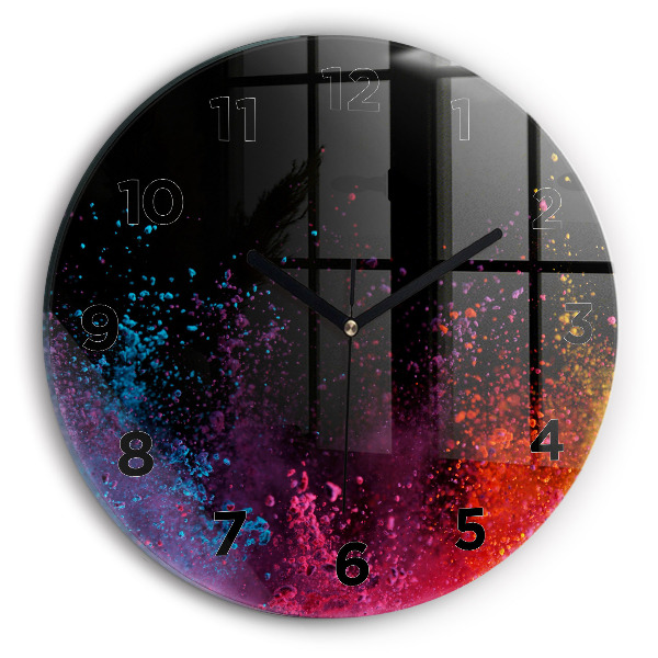 Orologio rotondo Esplosione di colori