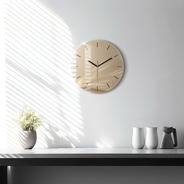 Orologio rotondo Luce astratta