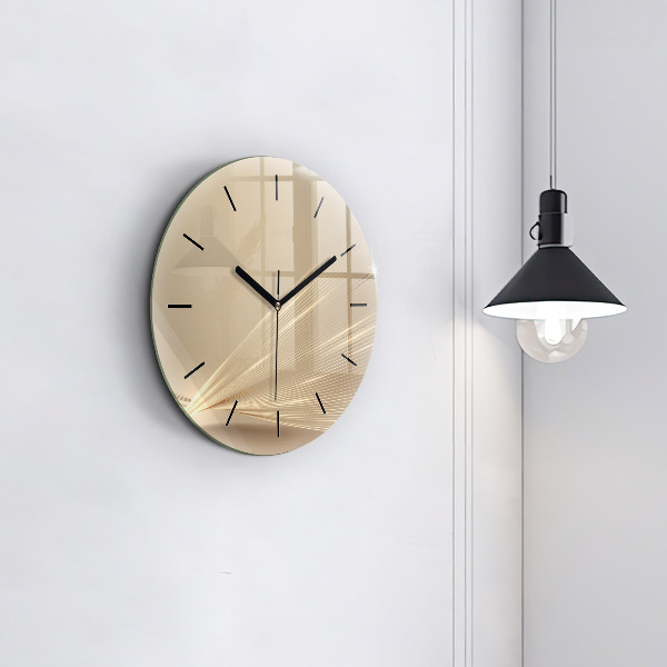 Orologio rotondo Luce astratta