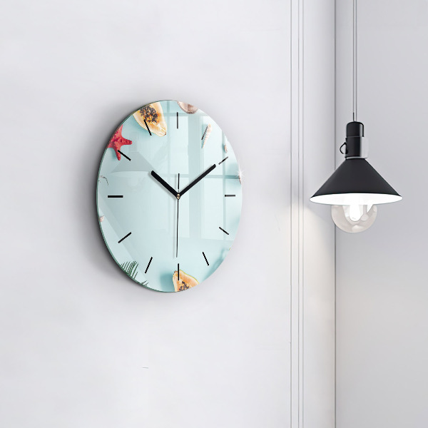 Orologio rotondo Composizione estiva