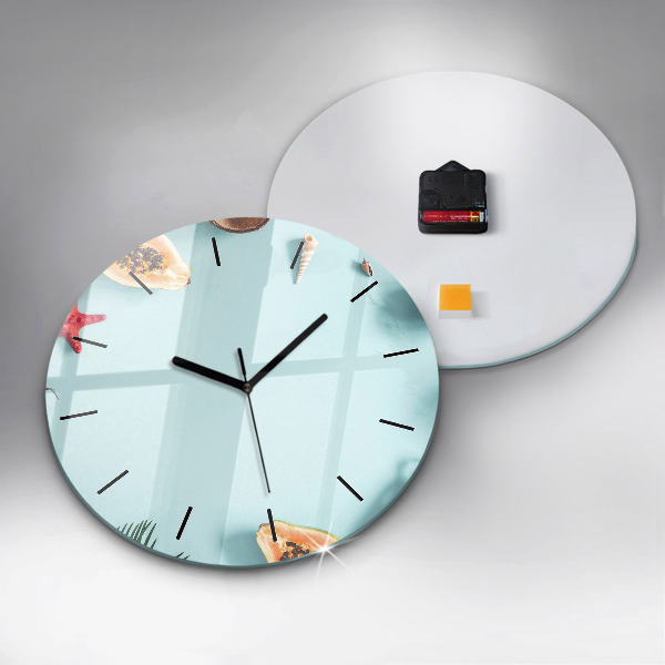 Orologio rotondo Composizione estiva