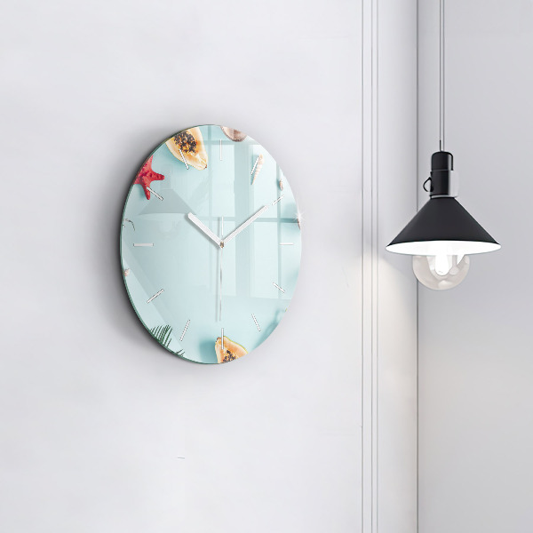 Orologio rotondo Composizione estiva