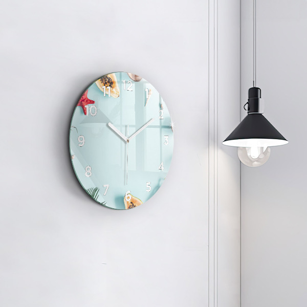 Orologio rotondo Composizione estiva