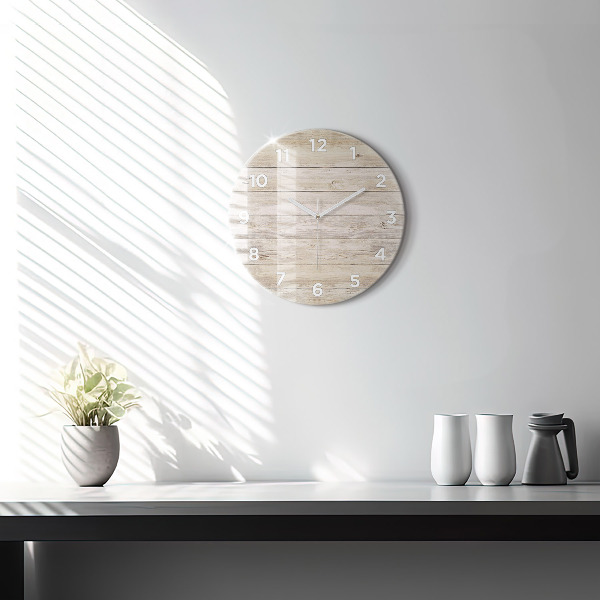 Orologio rotondo Pannelli in legno