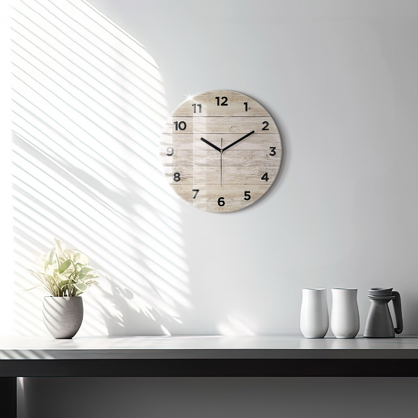 Orologio rotondo Pannelli in legno