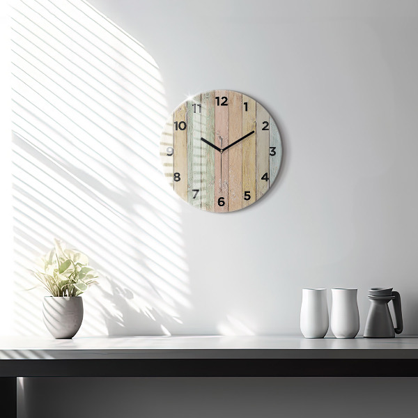 Orologio rotondo Tavole colorate