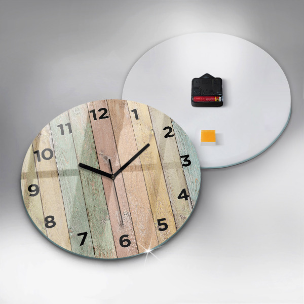 Orologio rotondo Tavole colorate
