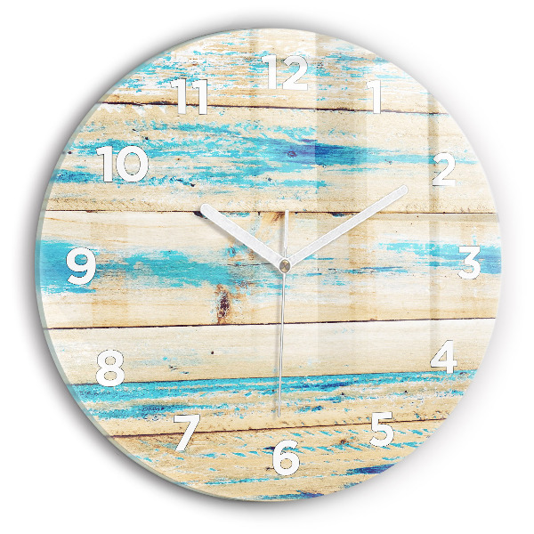 Orologio rotondo Legno graffiato