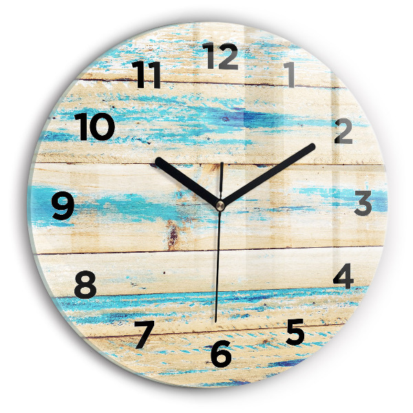 Orologio rotondo Legno graffiato