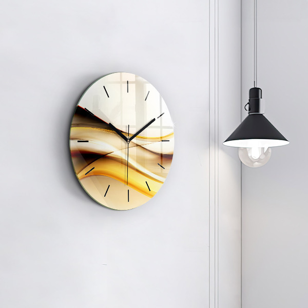 Orologio rotondo Onda astratta