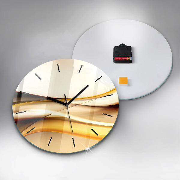 Orologio rotondo Onda astratta