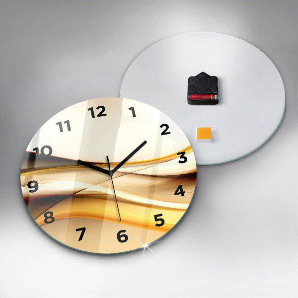 Orologio rotondo Onda astratta