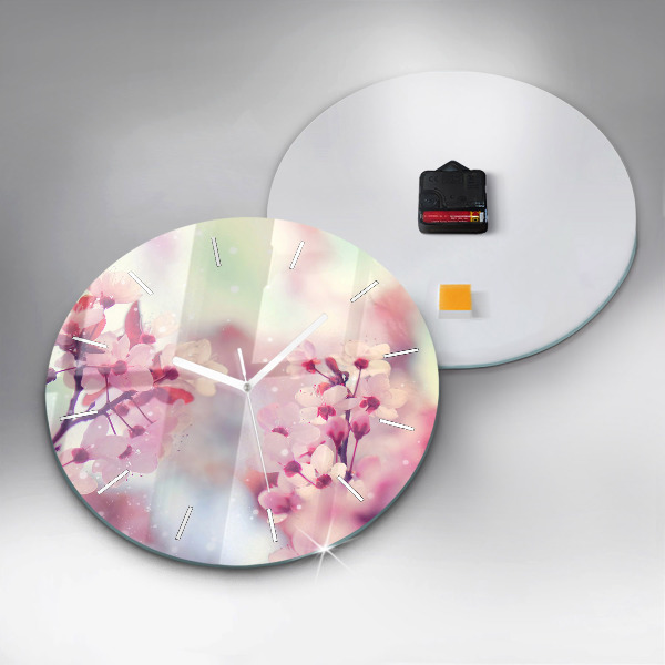 Orologio rotondo Fiori primaverili