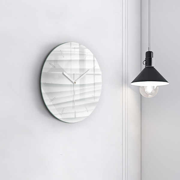 Orologio rotondo Trama delle onde