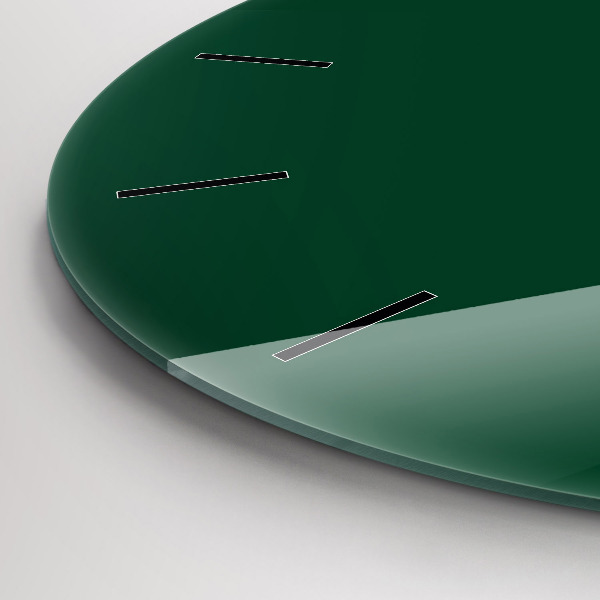 Orologio rotondo in vetro Colore verde bottiglia