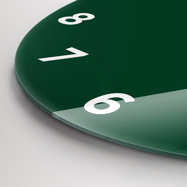 Orologio rotondo in vetro Colore verde bottiglia