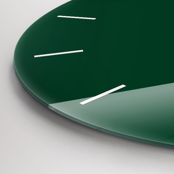 Orologio rotondo in vetro Colore verde bottiglia