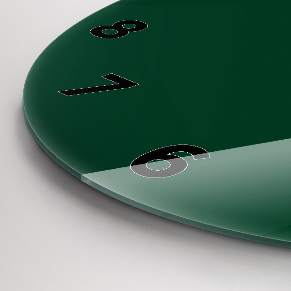 Orologio rotondo in vetro Colore verde bottiglia